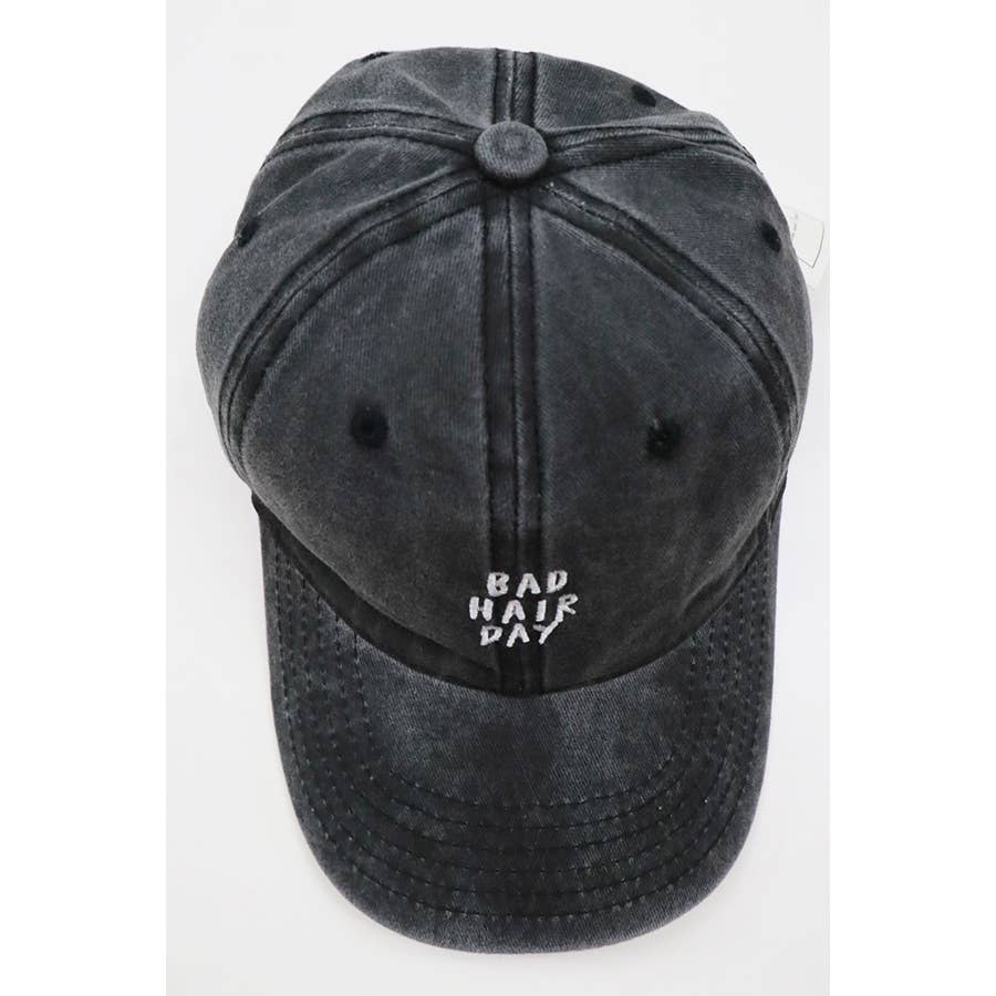🧢 Bad Hair Day Washed Baseball Cap