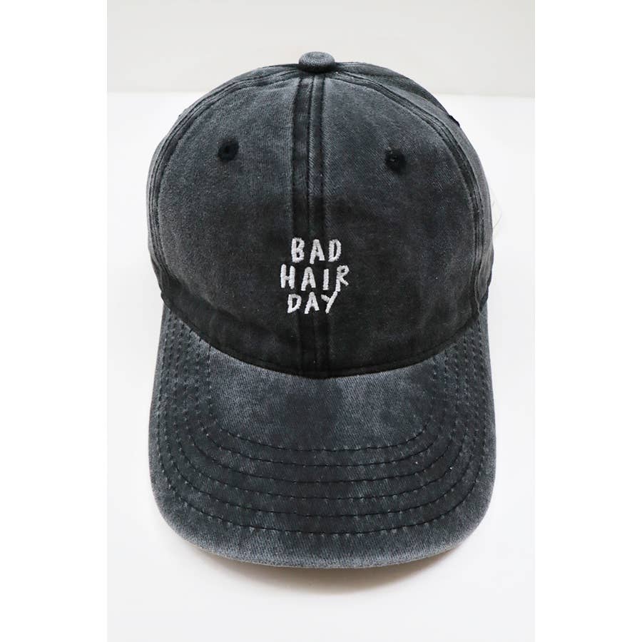 🧢 Bad Hair Day Washed Baseball Cap