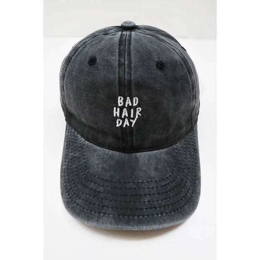 🧢 Bad Hair Day Washed Baseball Cap